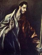 GRECO, El Apostle St Thomas oil painting reproduction
